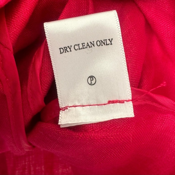 Vintage Coldwater Creek 100% Linen Button Front Jacket W 18 NWT Red $80 - Picture 12 of 16